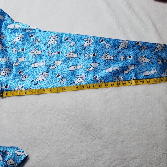 Peanuts Collection Snoopy Blue 2 Piece Pajama PJ Set - Picture 8 of 8